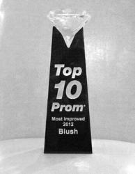 Blush Prom - Receives Most Improved 2012 Award from Top 10 Prom